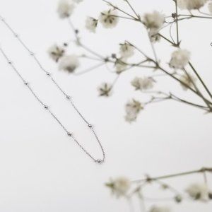 Silver Satellite Necklace| Sterling Silver